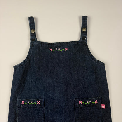 Y2K McKids Denim Floral Dress - 4T