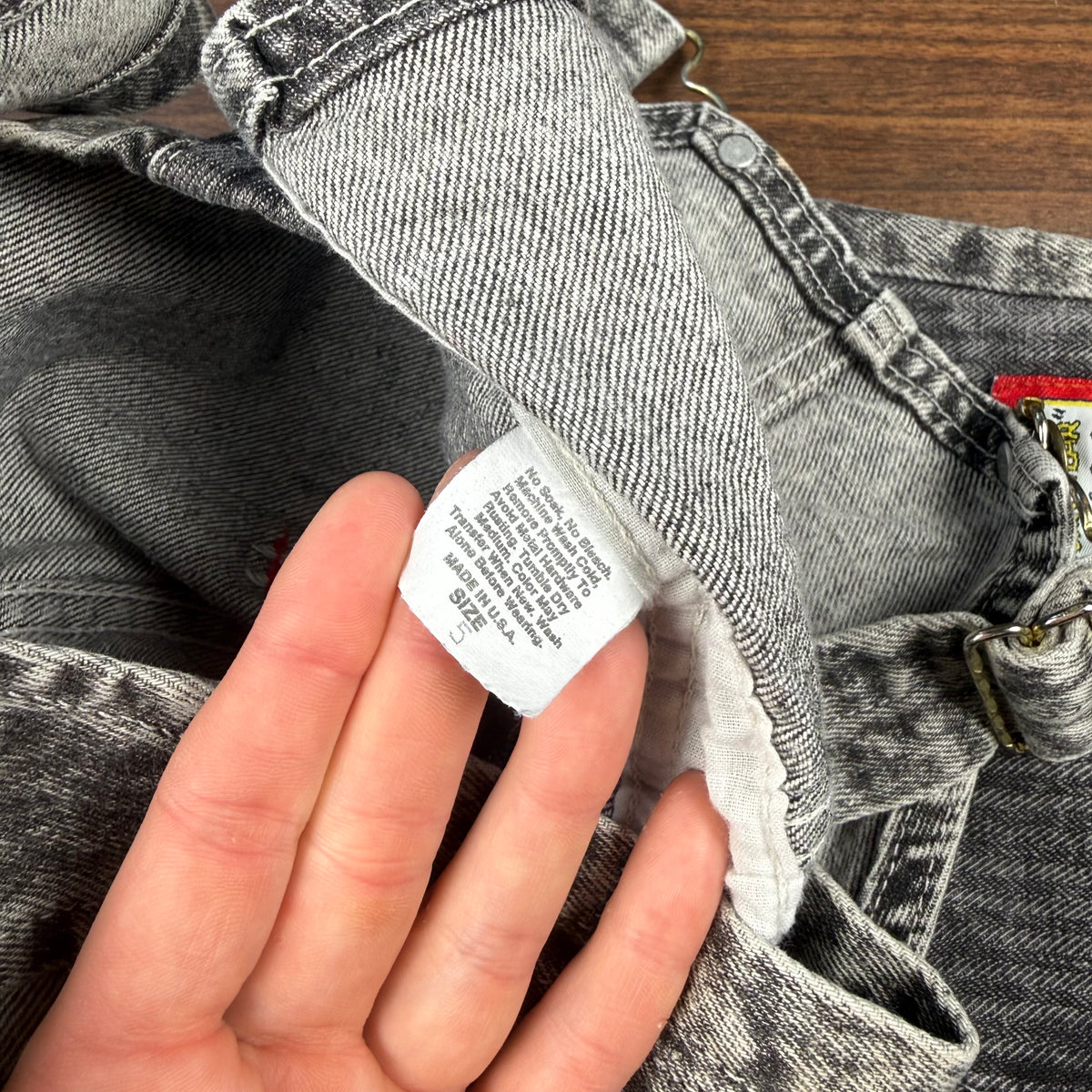 Vintage Oshkosh B'Gosh Stone Washed Denim Overalls - 4/5T