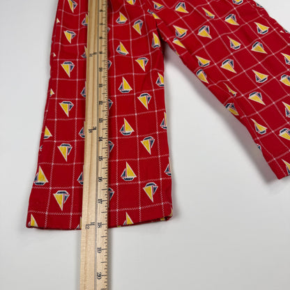 Vintage 1970's Sail Boat Bellbottom Pants - 2T Slim