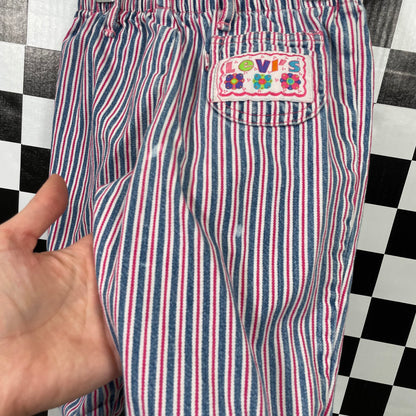 Vintage Levi's Striped Jogger Pants - 18 Months