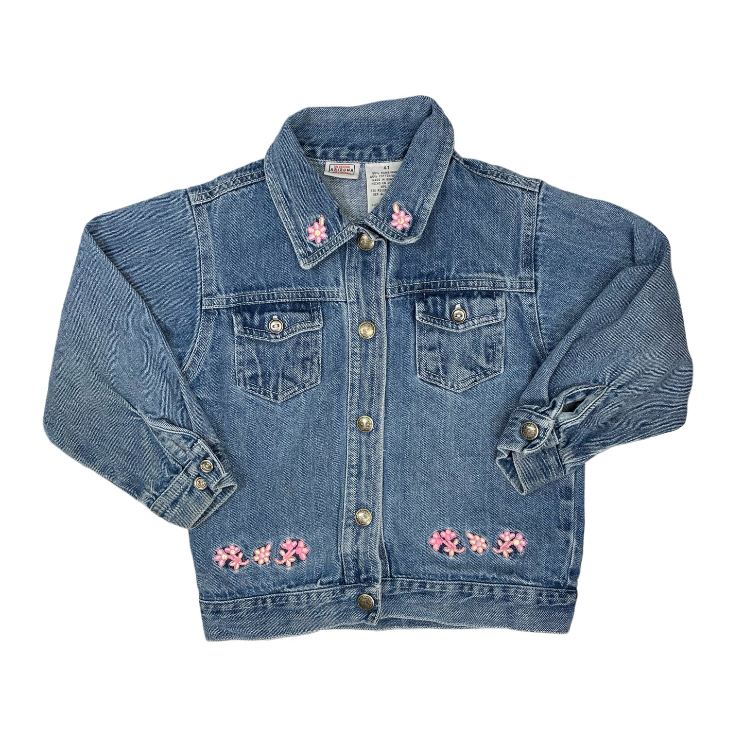 Y2K Arizona Floral Denim Jacket - 4T