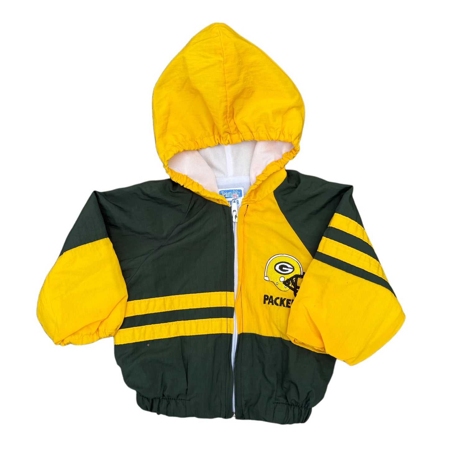 Vintage 1990's Green Bay Packers Windbreaker Jacket - 12 Months