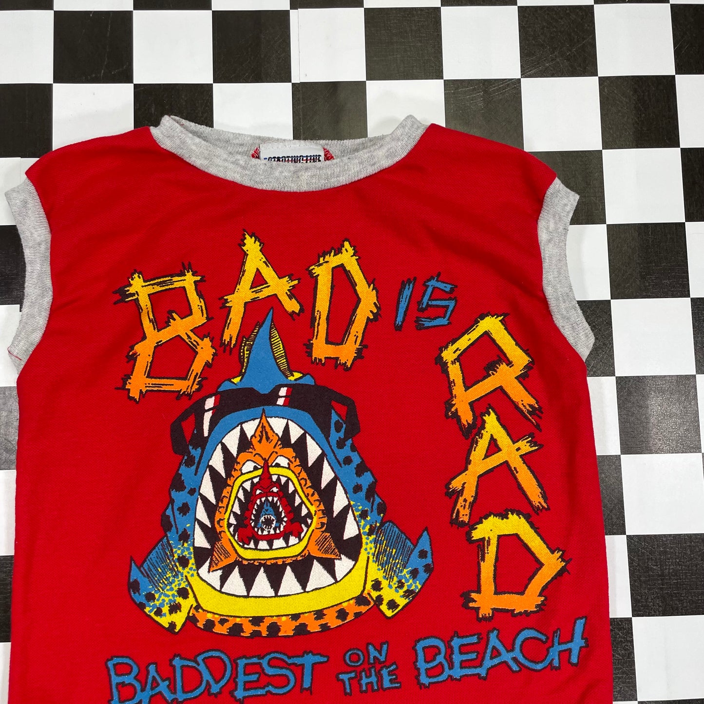 Vintage Bad is Rad Whale Beach Shirt - 2/3T