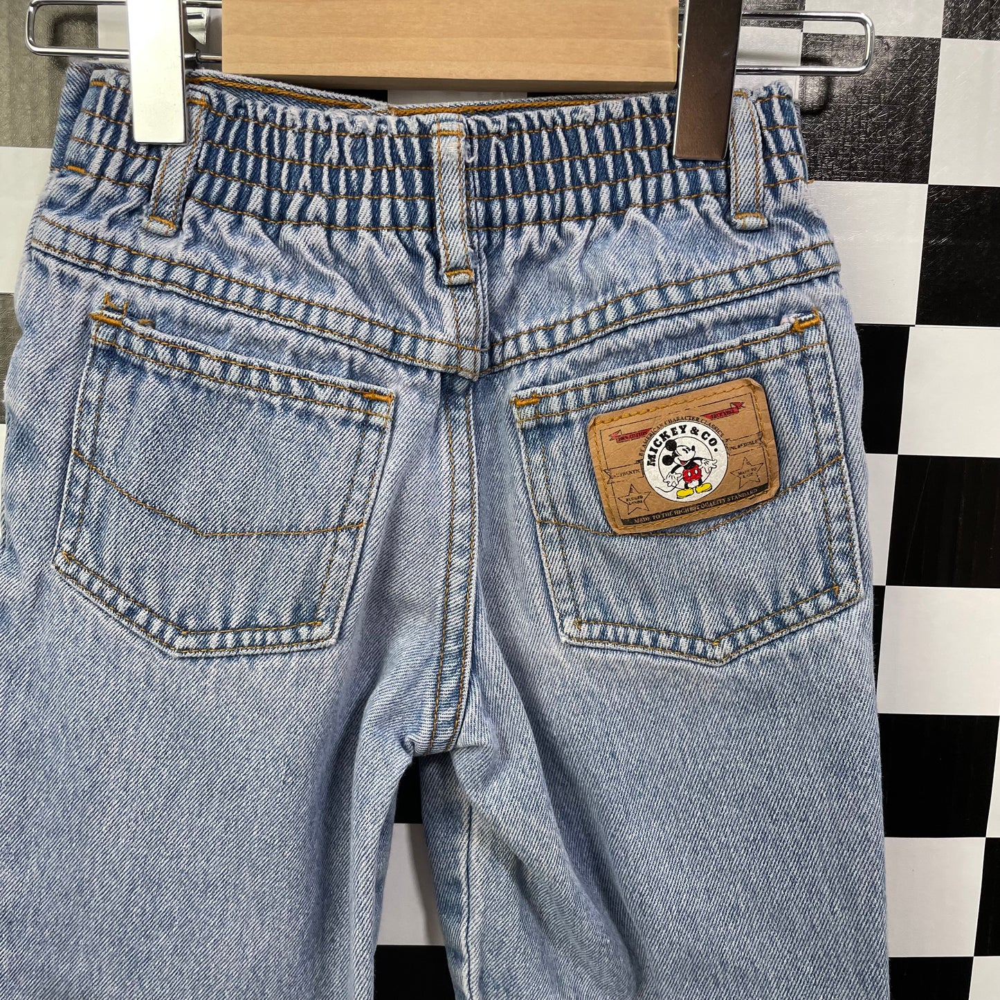 Vintage 1990's Mickey Light Wash Denim Jeans - 4T