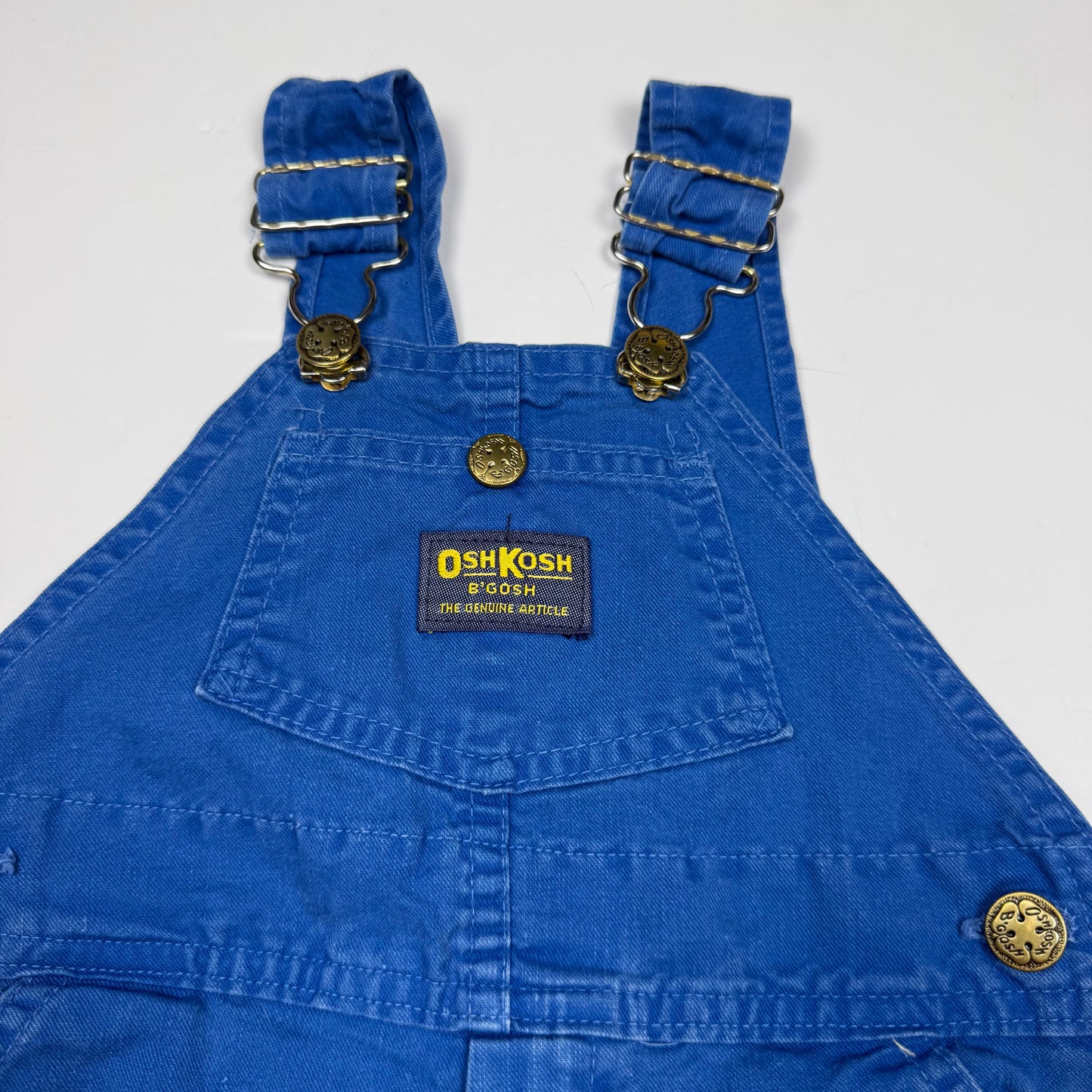 Vintage Oshkosh B'Gosh Blue Shortalls - 2T