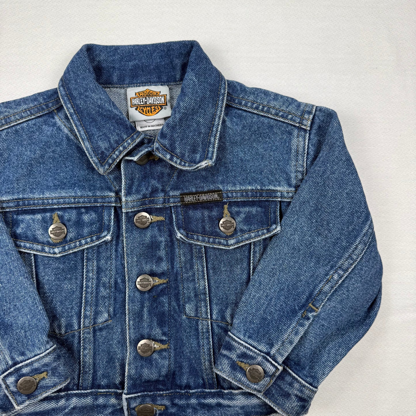 Vintage Y2K Harley Davidson Denim Jacket - Toddler 2T