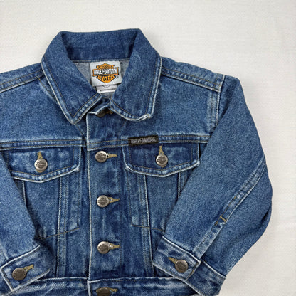 Vintage Y2K Harley Davidson Denim Jacket - Toddler 2T