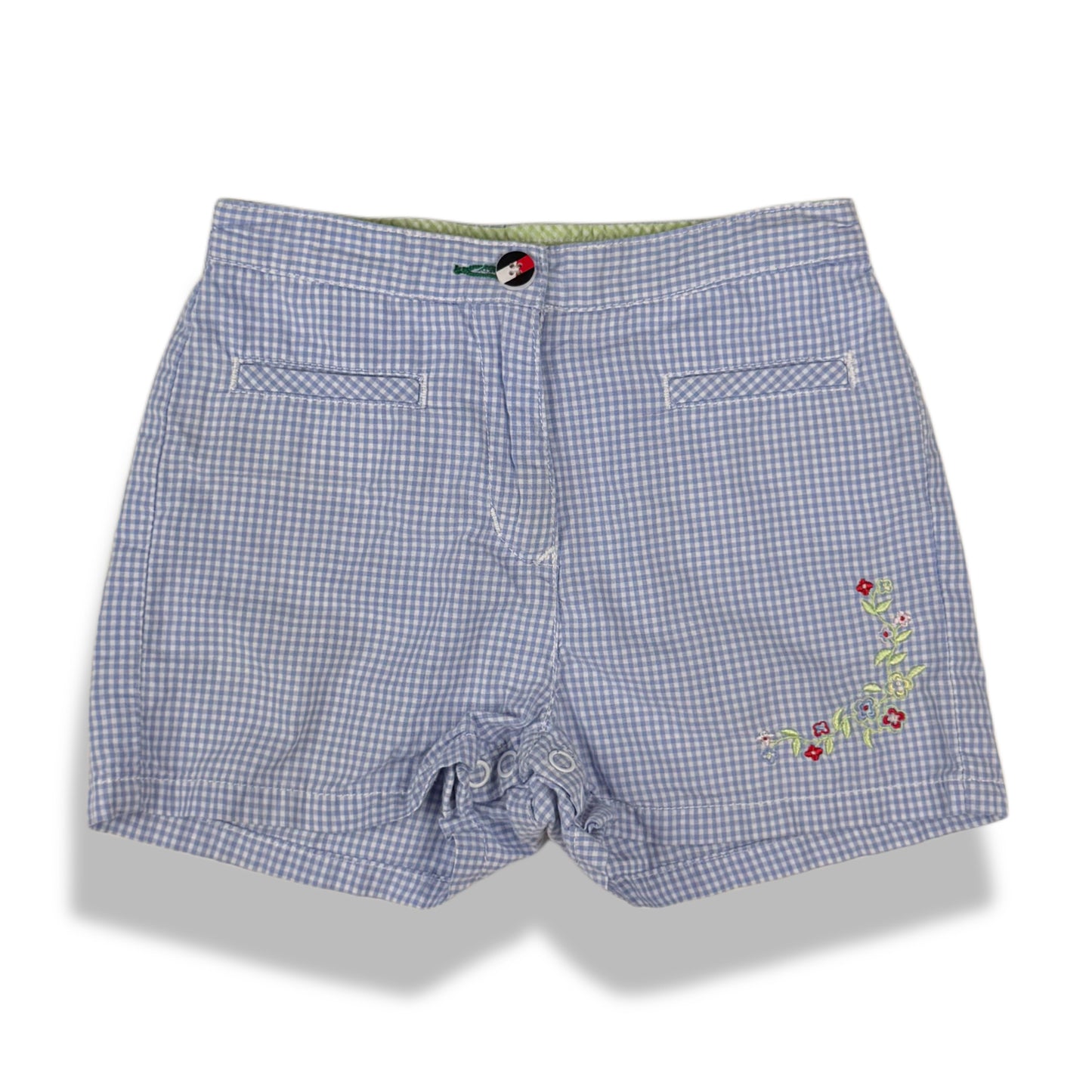 Y2K Tommy Hilfiger Gingham Shorts - 18/24 Months
