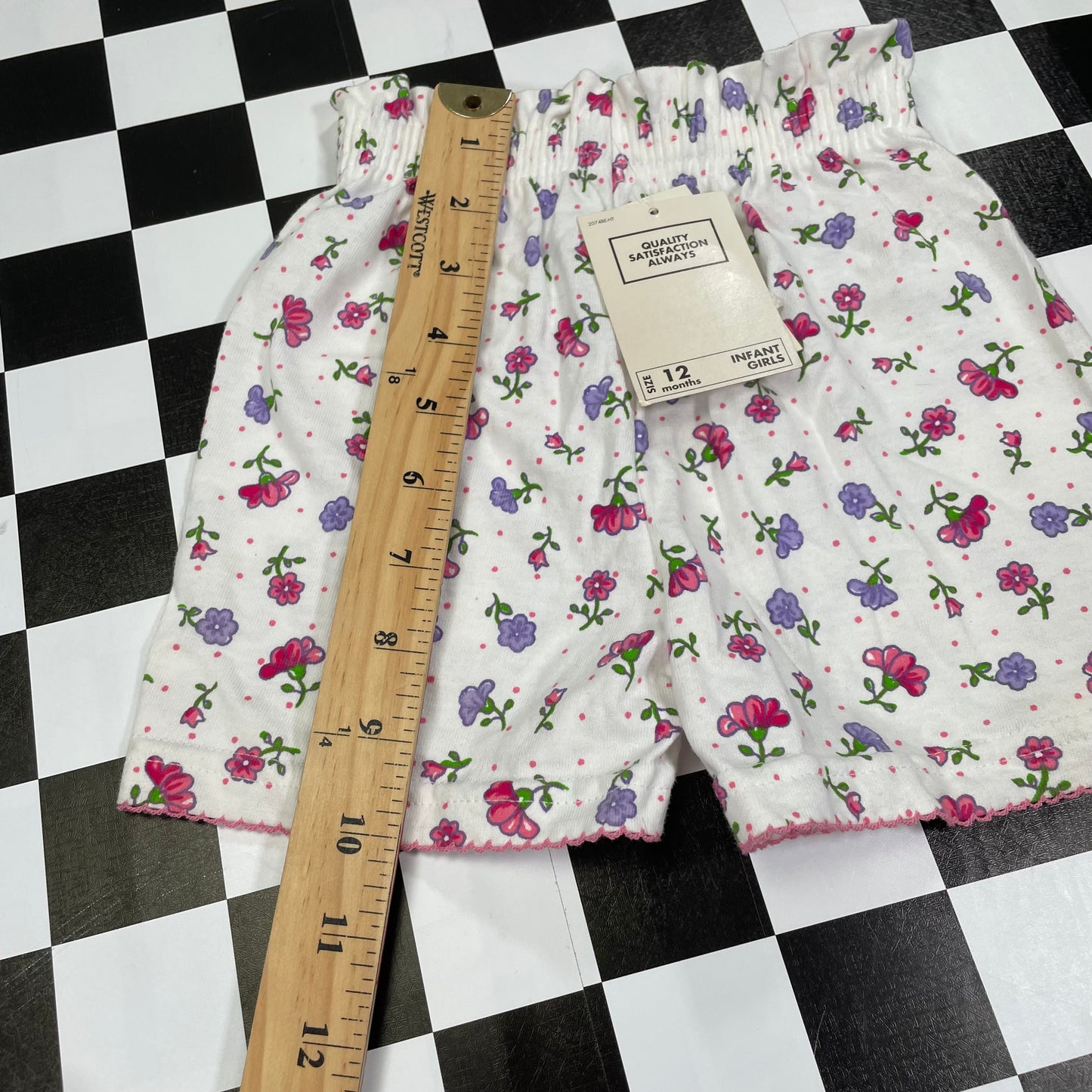 Vintage Basic Editions Floral Shorts - 12 Months