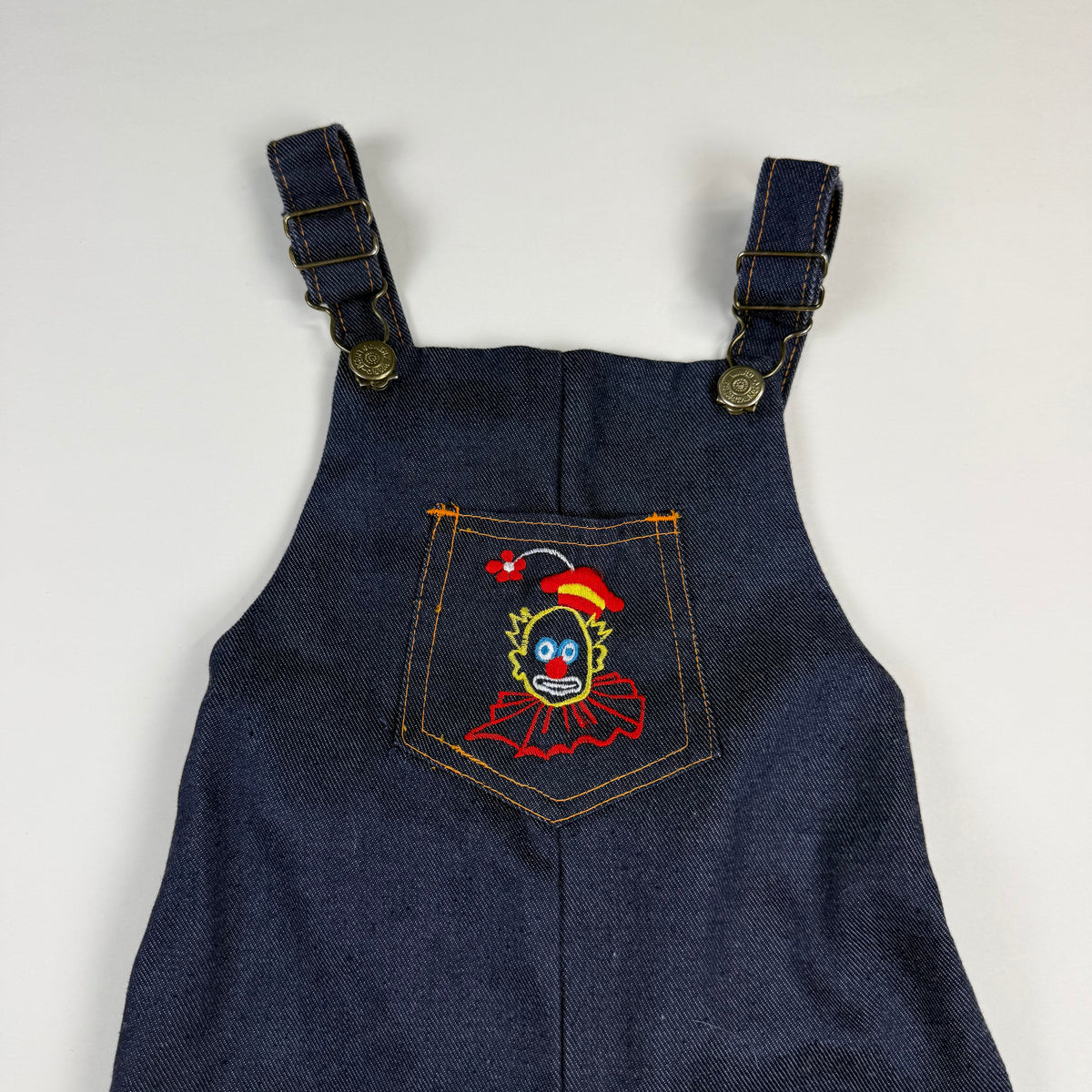 Vintage 1970's Montgomery Ward Clown Overalls - 12 Months