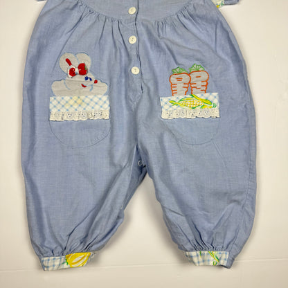 Vintage Vegetable Garden Romper - 12 Months