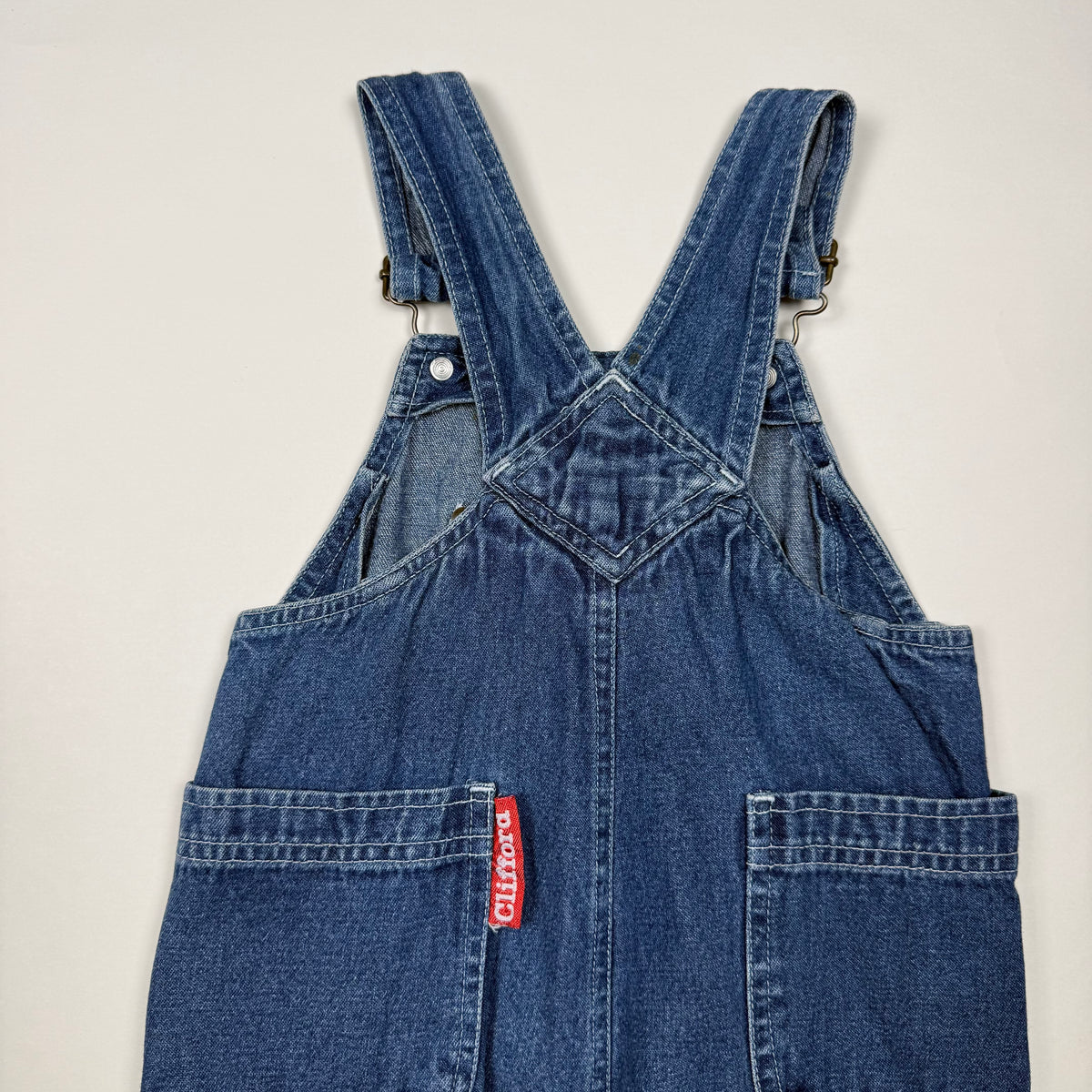 Vintage Y2K Clifford the Big Red Dog Overalls - 18 Months