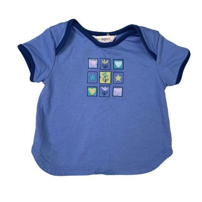 Vintage Gymboree Light Blue Flower Heart Shirt - Small