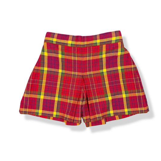 Vintage Gymboree Plaid Skort - Small