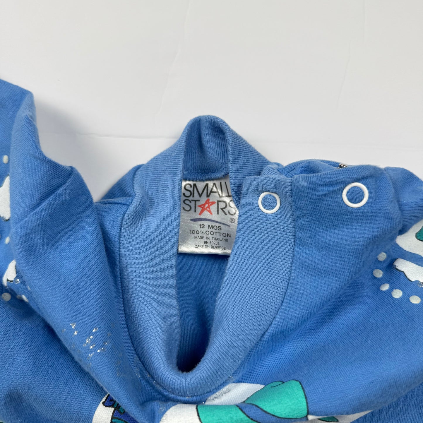 Vintage Small Stars Cowboy Romper - 12 Months