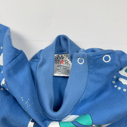 Vintage Small Stars Cowboy Romper - 12 Months