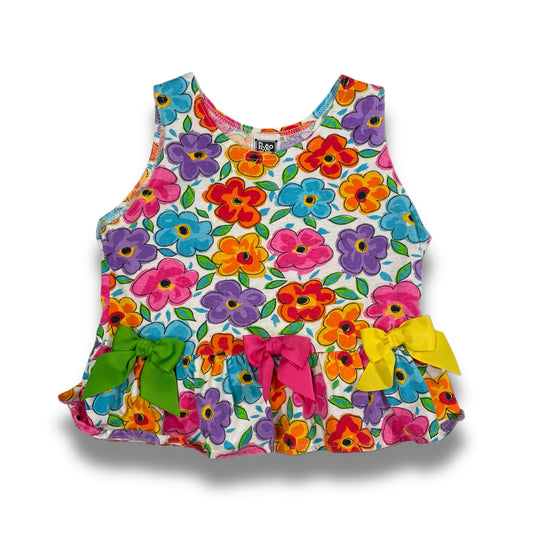 Vintage Floral Tank Top - Youth Small