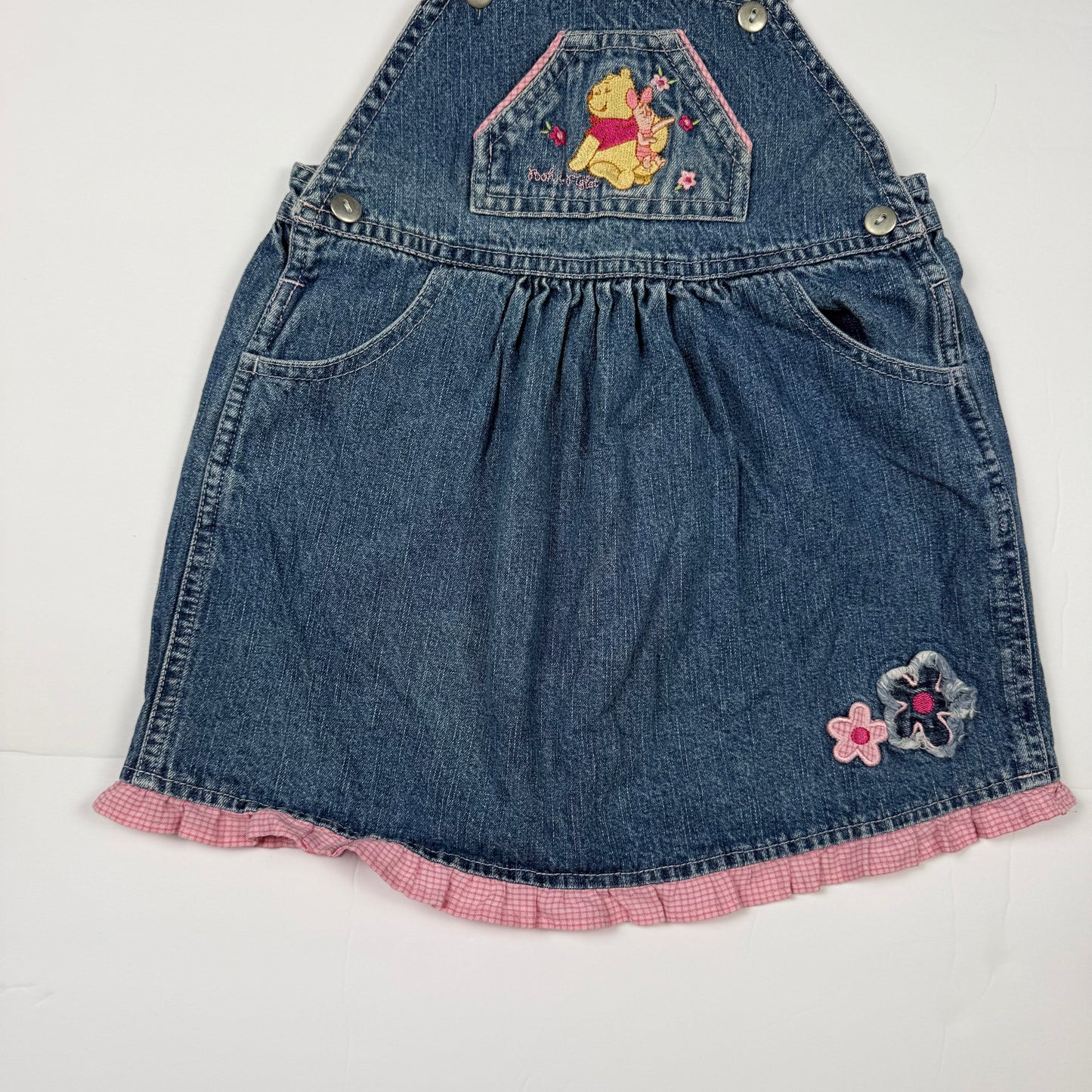 Vintage Y2K Winnie the Pooh Denim Dress - 3T
