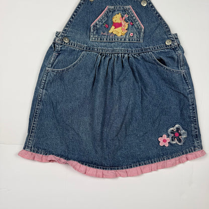 Vintage Y2K Winnie the Pooh Denim Dress - 3T