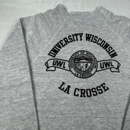 Vintage 1980's UW La Crosse Sweatshirt - Youth Large