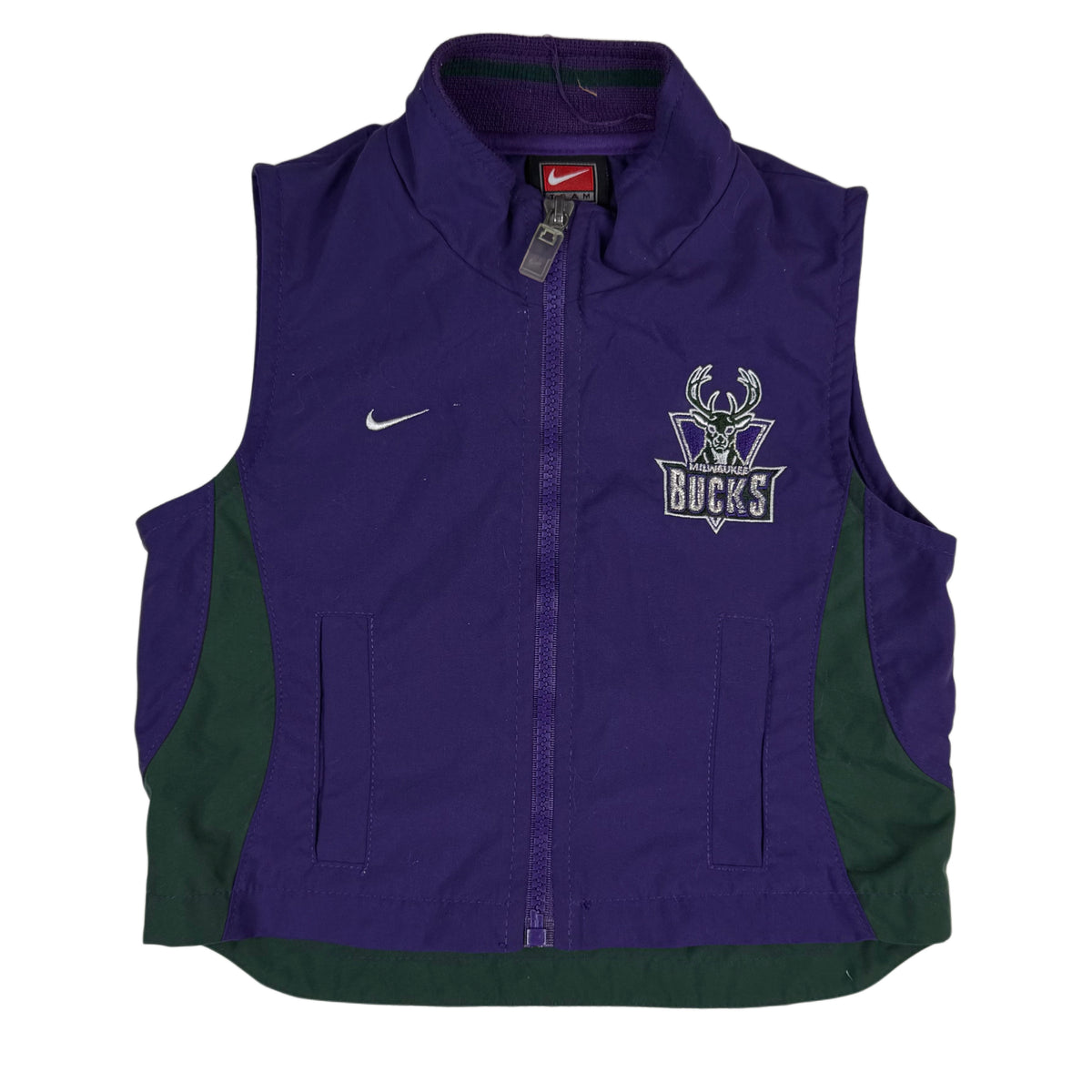 Vintage Y2K Milwaukee Bucks Windbreaker Vest - 18 Months