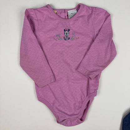 Y2K Minnie Mouse 3 Piece Denim Set - 18 Months