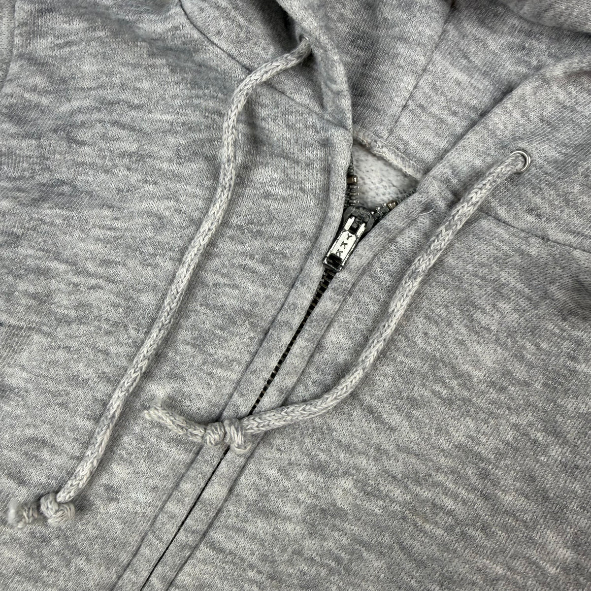 Vintage 1970's Grey Hooded Zip Up Sweatshirt - 2/3T