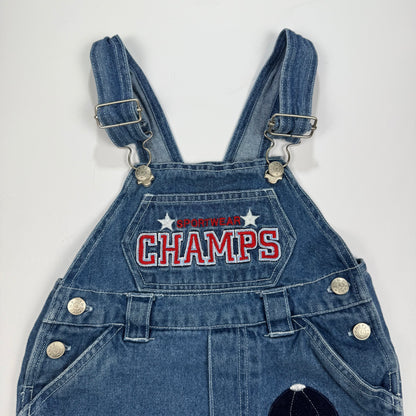 Vintage Little Rebels Baseball Overalls - 2T