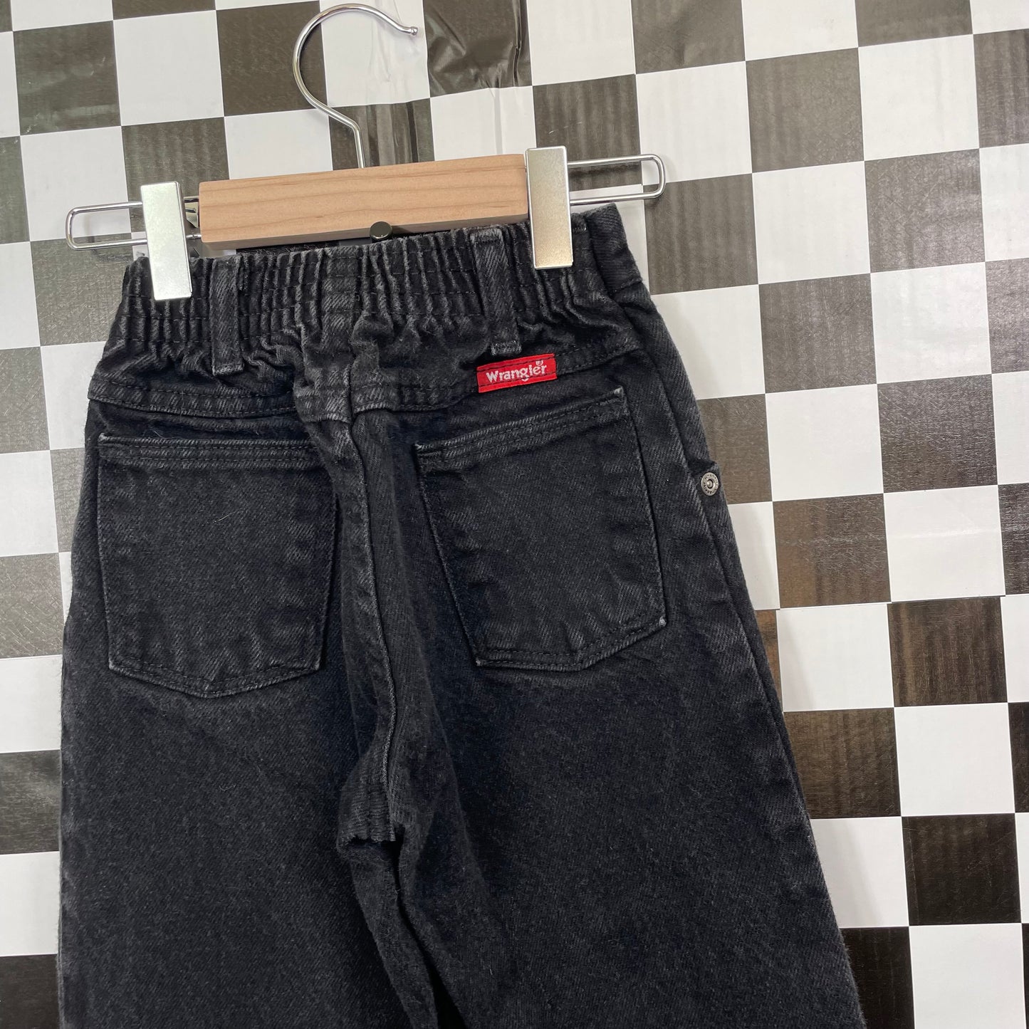 Vintage 1990's Wrangler Black Denim Jeans - Size 7 Slim