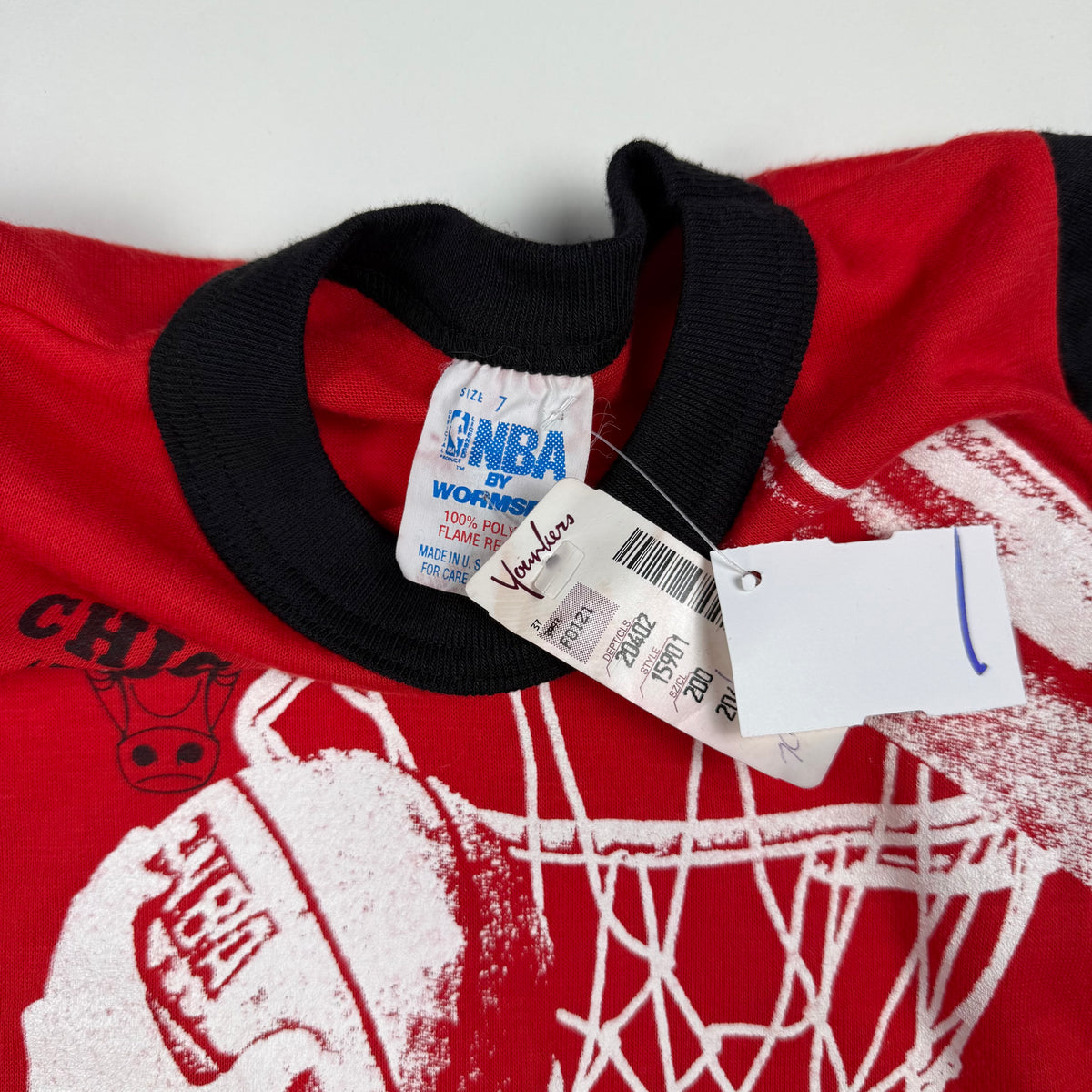 Vintage 1990's Chicago Bulls Long Sleeved Shirt NWT - 2/3T