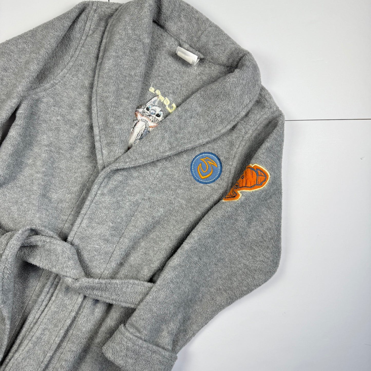 Vintage Y2K Stitch Fleece Robe - Size 7/8