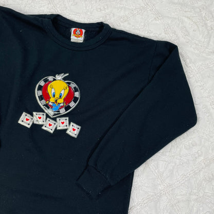 1997 Looney Tunes Tweety Sweatshirt - Youth XL